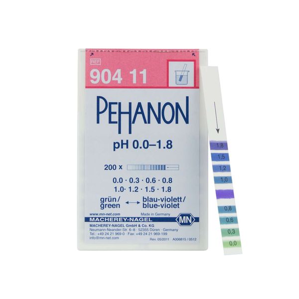 Индикаторная бумага для определения рН в окрашенных образцах PEHANON® 0-1,8