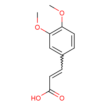 3,4-Dimethoxycinnamic acid. 